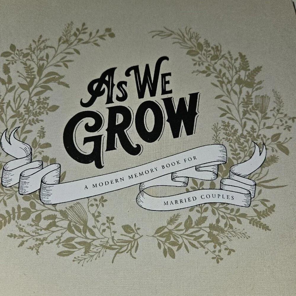 As We Grow Modern Memory Book Married Couples Wedding Shower Album NEVER USED